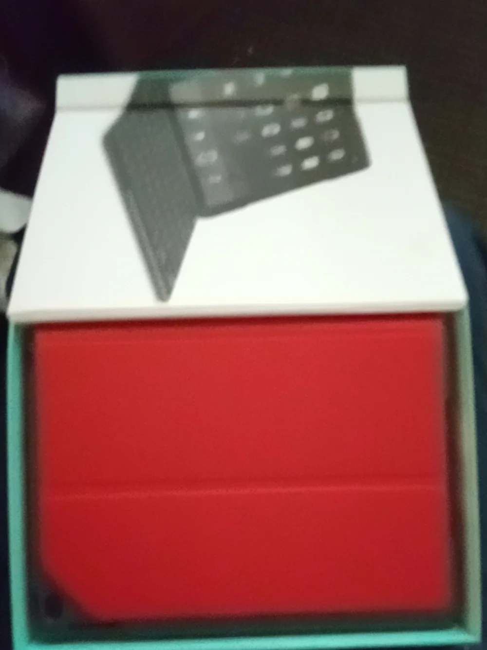 New Open Box Logitech Canvas Keyboard Case for iPad Air 2 - Red and Black